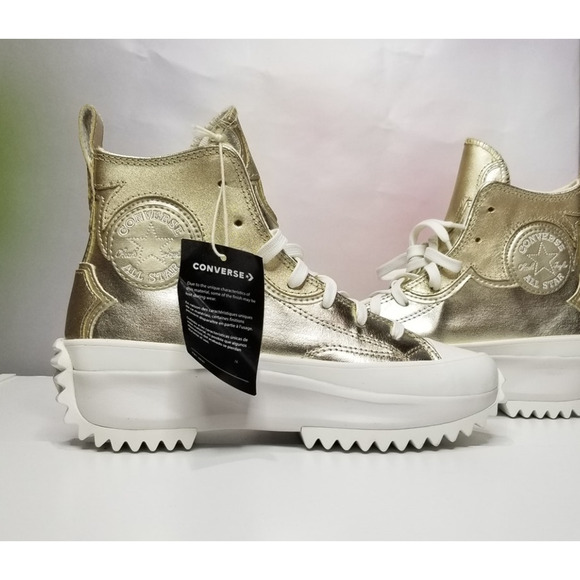 Converse Unisex Run Star Western Hikers Women's 6.5 Gold/ Silver A10333C NWT - Picture 3 of 9